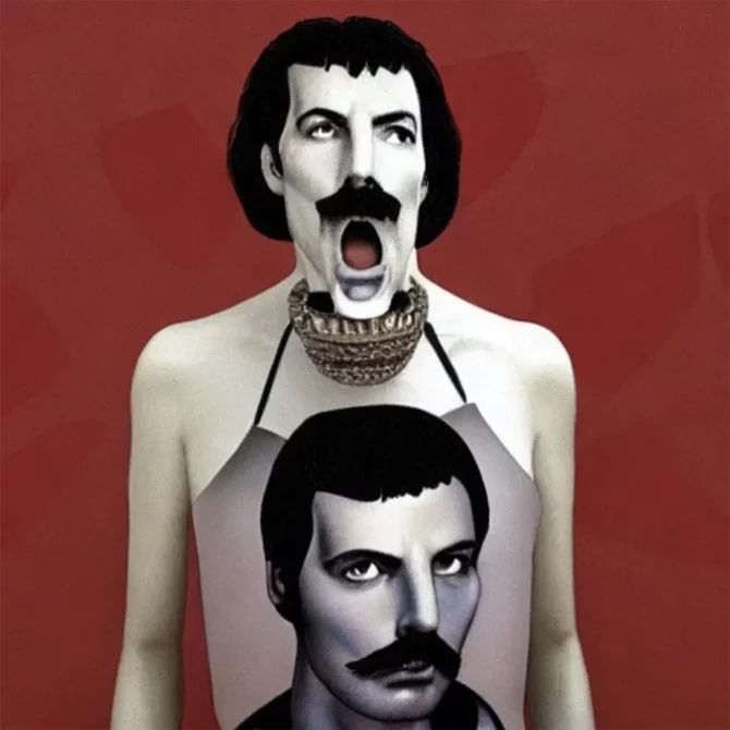 Freddie Mercury in the style of Louise Josephine Bourgeois     18